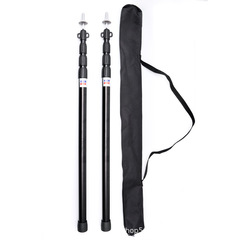 Aluminum alloy canopy rod tent pole door hall support rod tent accessories outdoor sunshade fabric telescopic rod 3 meters thickened