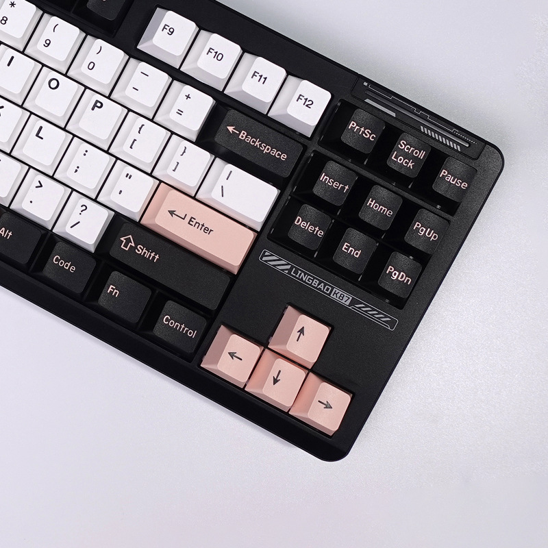 Olivia key cap 174 key two-color injection molding original height minimalist PBT material large full set of mechanical keyboard key cap Olivia key cap 174 key two-color injection molding original height minimalist PBT material large full set of mechanical keyboard key cap