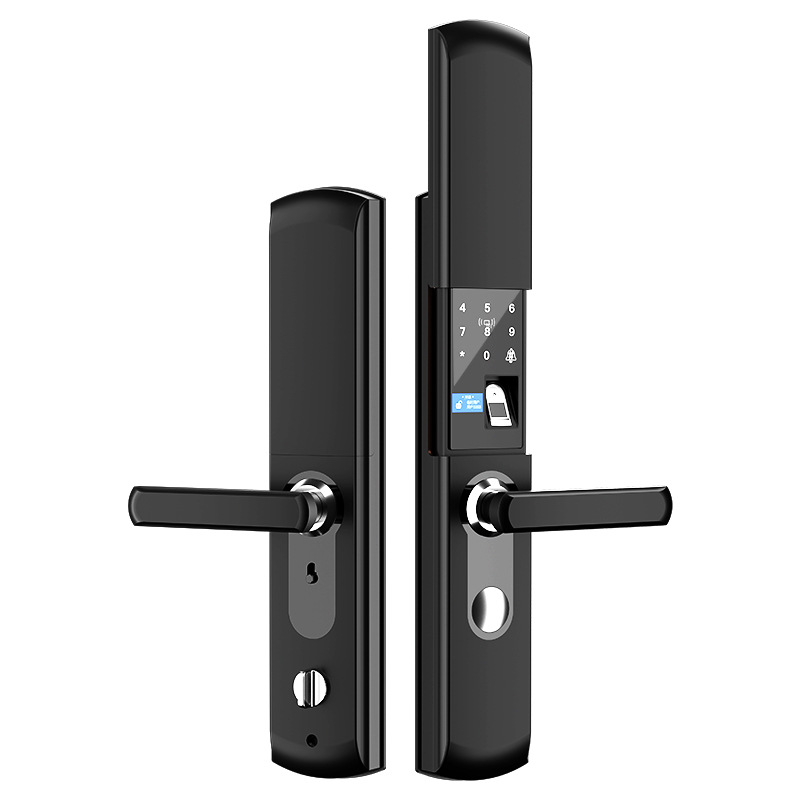 Cubierta deslizante automática H6 cerradura de huellas dactilares lujo negro