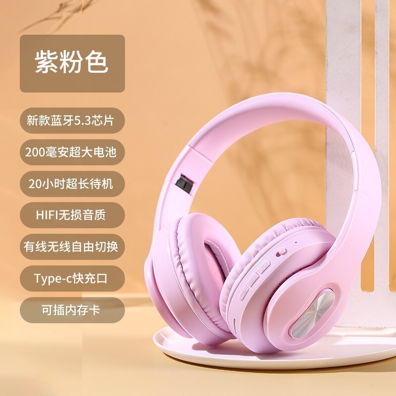 プライベートモデル工場製、耳を完全に覆う携帯電話用ヘッドセット、Bluetoothワイヤレスイヤホン、折りたたみ式、クリエイティブなデザイン|undefined