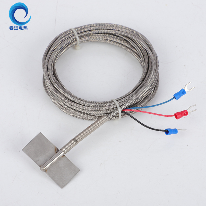 贴片式PT100温度传感器铂热电阻 PT1000温度检测防水型探头温度