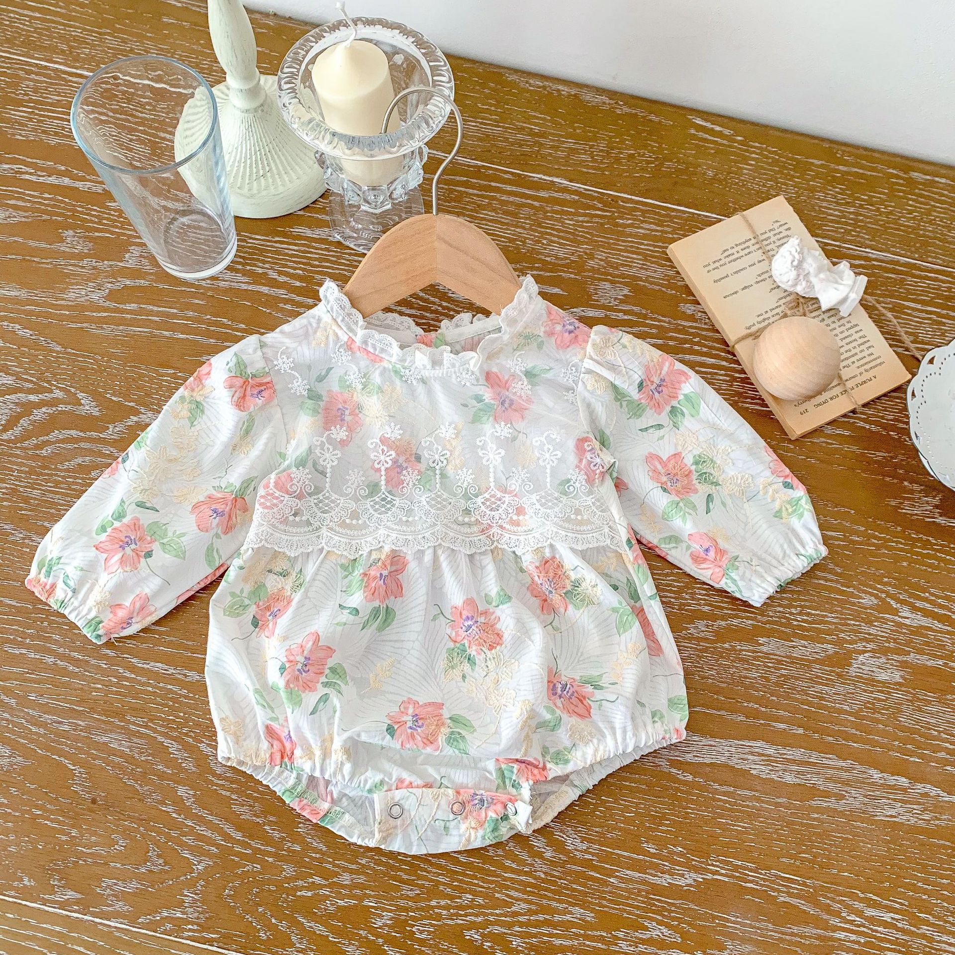 Casual Flower No 100% Cotton Baby Rompers display picture 5