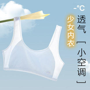 [Mulberry Silk Lining] Girls Underwear Junior High School Students Developmental Girls Cotton Small Vest Girls Bra
