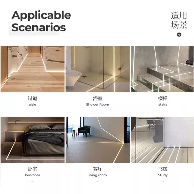 led嵌入式地面线条灯地埋线型灯铝型材线性灯槽地埋灯铝合金灯槽-阿里巴巴