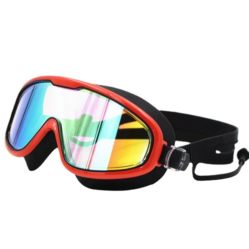 Silicone swimming goggles large frame HD coated waterproof and anti-fog swimming goggles for men, women, adults and children diving goggles equipment