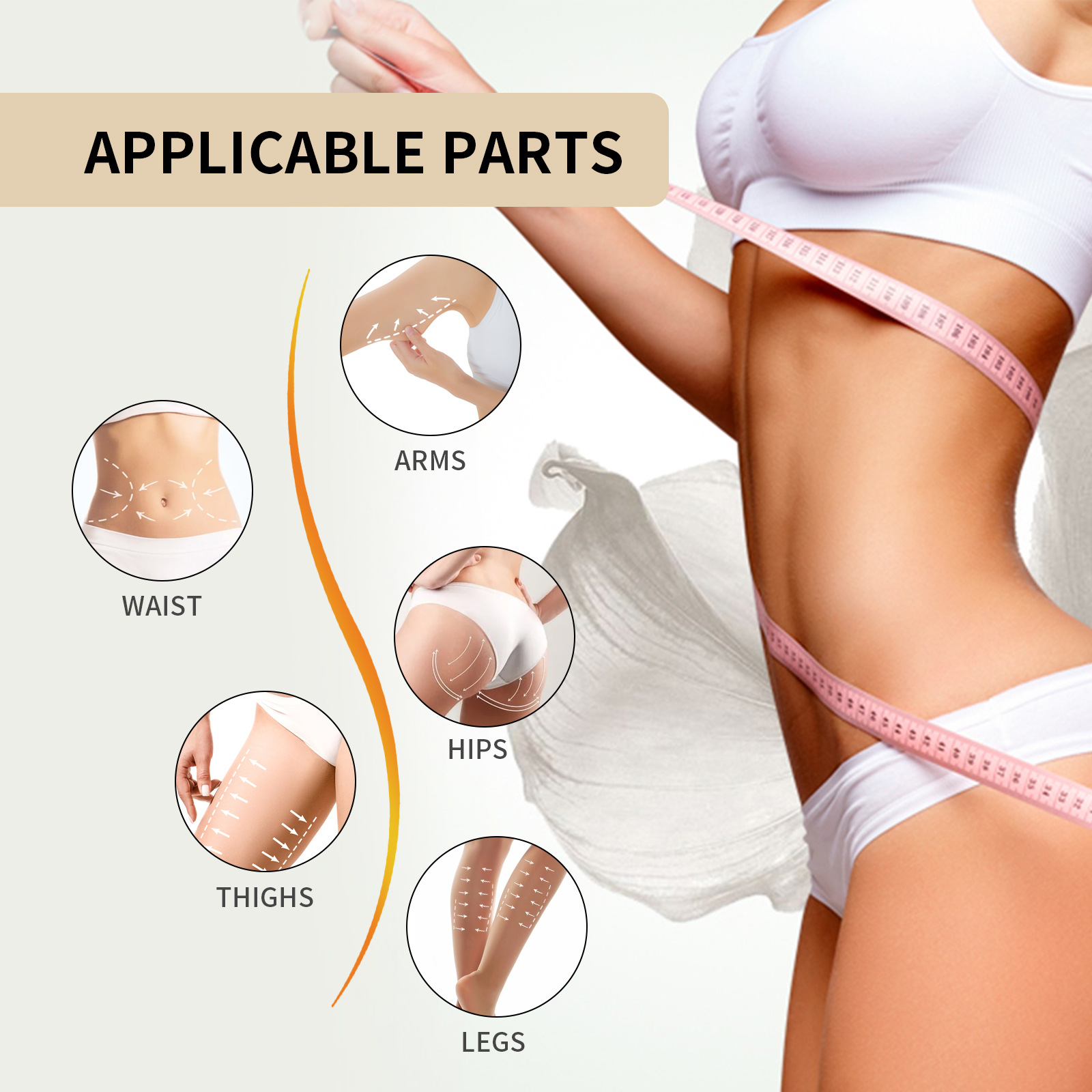 Crema EELHOE, Massaggio Modellante, Pelle Rassodante, Adorazione delle Braccia, Pancia Grossa, Bel Corpo e Crema Snellente_voghion.com