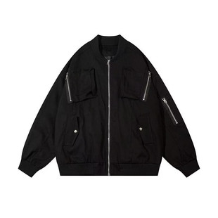 American Retro Pilot Street Baseball Uniform Jacket for Men and Women in Autum New Loose and Versatile Casual Work Jacket