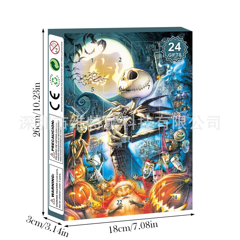 新入荷 Amazon スカルジャック クリスマスアドベントカレンダー ブラインドボックス ハロウィン ホラー雰囲気 24個入りギフト|undefined