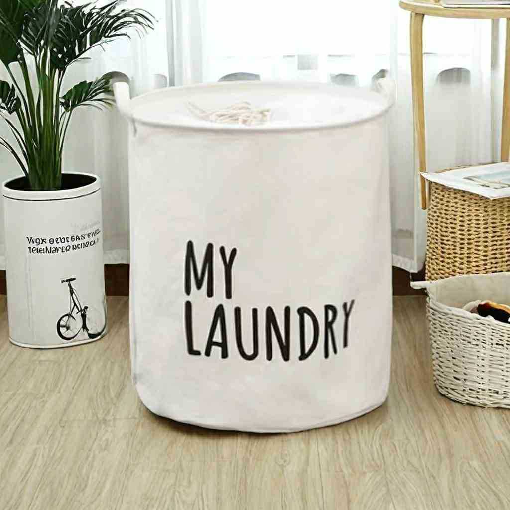 Cesta de almacenamiento de ropa sucia Cesta de almacenamiento de juguetes plegable de baño Dormitorio para niños Cubo de almacenamiento grande para el hogar Cubo de almacenamiento