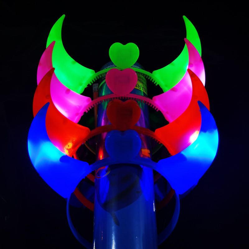 Barra de luz Concierto Estrella de cinco puntas Estrella brillante Diadema luminosa azul Barra de luz intermitente Accesorios de apoyo para la fiesta