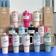 国境を越えたスタンレー stanley 第 2 世代 40OZ カーカップ 304 ステンレス鋼ハンドル断熱カップ車の断熱カップ