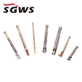 三歌厂家直销磷铜镀半金0.9~2.5冠簧防水连接器2.5冠簧端子