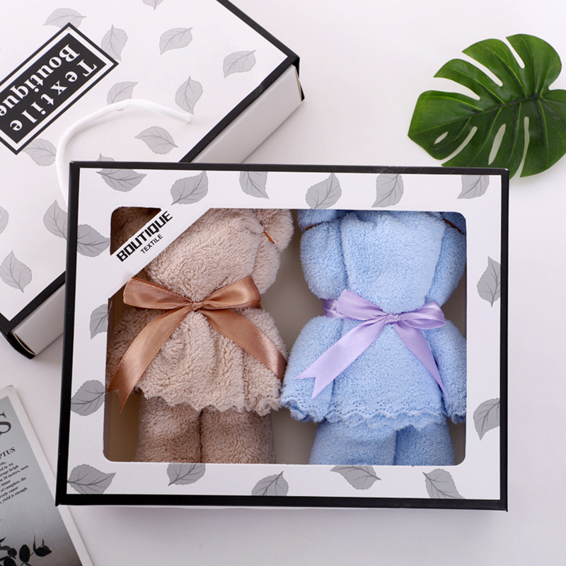 Custom Bear Style Towel Accompanying Gift Coral Fleece Year of the Tiger Gift Full Moon Wedding Return Holiday Gift Box Towel Custom Bear Style Towel Accompanying Gift Coral Fleece Year of the Tiger Gift Full Moon Wedding Return Holiday Gift Box Towel