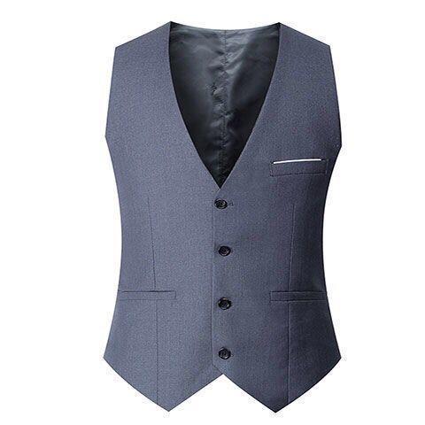 Chaleco de hombre coreano, traje delgado, chaleco, primavera y otoño, casual, sin planchar, vestido de negocios, moda formal profesional del padrino