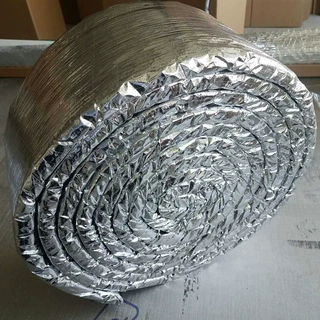 商场风管用铝箔硅酸铝针刺毯 六面包裹硅酸铝柔性卷材 防火硅酸铝