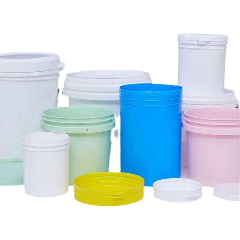 Пластиковый ведро-контейнер с крышкой, объемом от 350 мл до 5 литров, для химикатов, краски, порошков, с отрывной крышкой, для удобрений