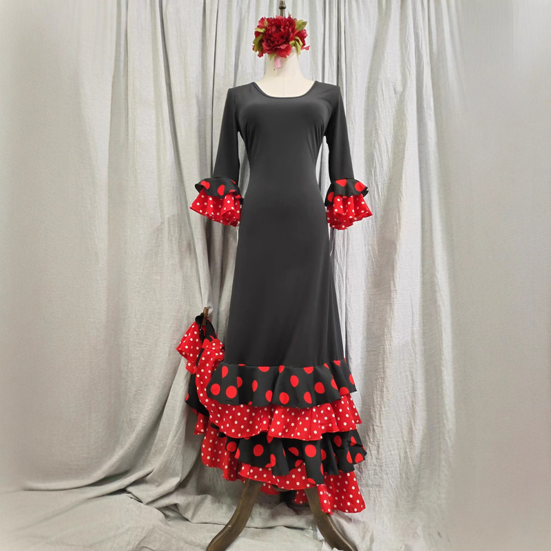 Original Brand Flamenco Spanish Dance Dress Performance Costume Dance Skirt Gg22
