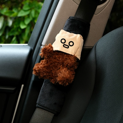 Seat belt shoulder pad for West Highland Terrier Enthusiasts - shocking-west-highland-plush-shoulder-pad-single