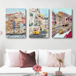 现代装饰画;油画;工艺画