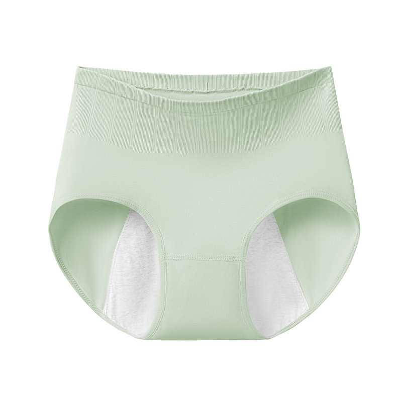 Ropa interior fisiológica, a prueba de fugas durante la menstruación, cintura alta, abdomen, entrepierna de algodón puro, antibacteriano y transpirable