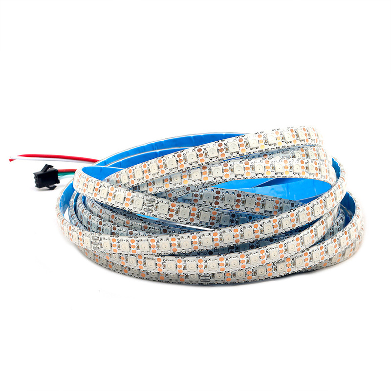 ws2812b ライトストリップ LED ライトストリップ自己粘着 5v 接着剤防水 96 ライトマジックマーキングプログラム可能な rgb スマート|undefined