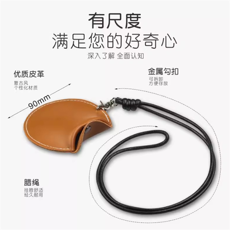 首かけブルートゥースイヤホン収納袋ラウンド小銭入れコインバッグレザー小物収納袋|undefined