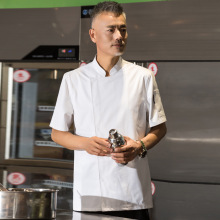 高档厨师长工作服短袖酒店宾馆饭店后厨房衣服夏季西点烘焙师服装
