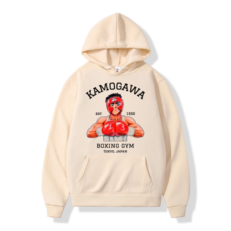 2023 Autumn and Winter Export Casual Boxing Sports Fitness Printed Men's and Women's Thick Sweatshirt Hoodie