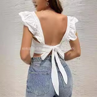 Nuevo tipo de chaqueta de shein para mujeres de tamaño grande decoración de mujer delgada sexy chica caliente de manga corta miscelánea de cola transfronteriza despeje de suministro image 4