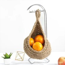 编织挂墙蔬菜水果篮麻绳篮Hanging Wall Vegetable Fruit Baskets