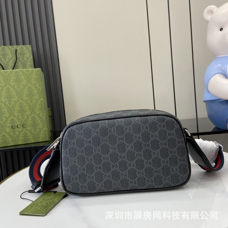 New Black Gucci Shoulder Crossbody Bag Men's Bag Classic Tiger Head Camera Bag Unisex Cross-Border E-Commerce New Black Gucci Shoulder Crossbody Bag Men's Bag Classic Tiger Head Camera Bag Unisex Cross-Border E-Commerce