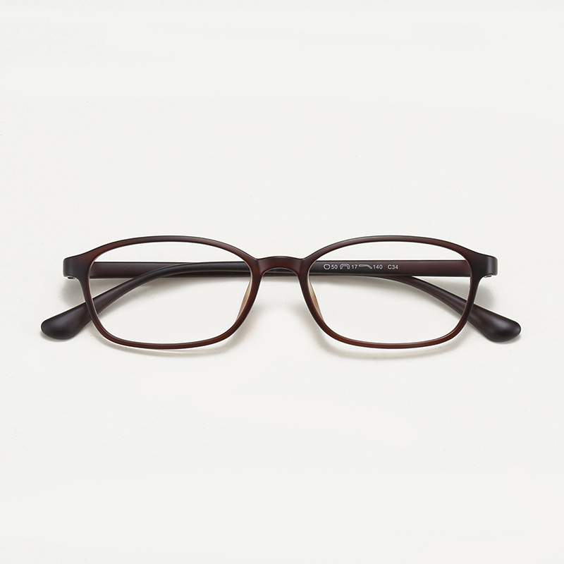 6843 Korean Version Ultra-Light Tr90 Prescription Eyeglass Frames Frosted Small Face Square Frame Unisex Thin Frame Men's Prescription Glasses