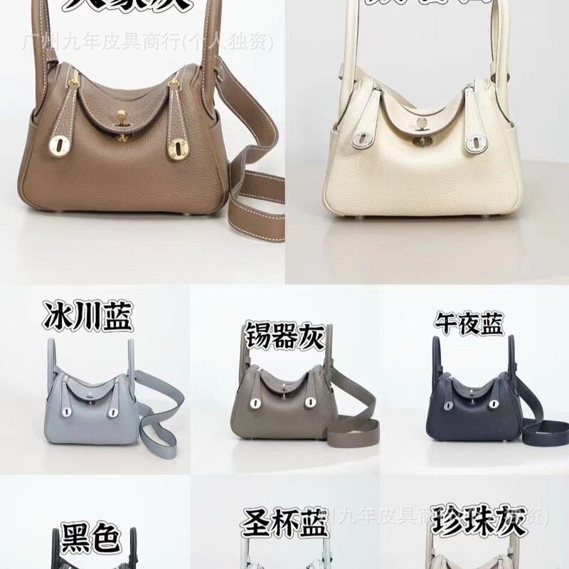 Wax Thread Steel Hardware Hand-Sewn Ld Mini Mini Lindy Bag Mini 19cm Imported Tc Genuine Leather Wax Thread Steel Hardware Hand-Sewn Ld Mini Mini Lindy Bag Mini 19cm Imported Tc Genuine Leather