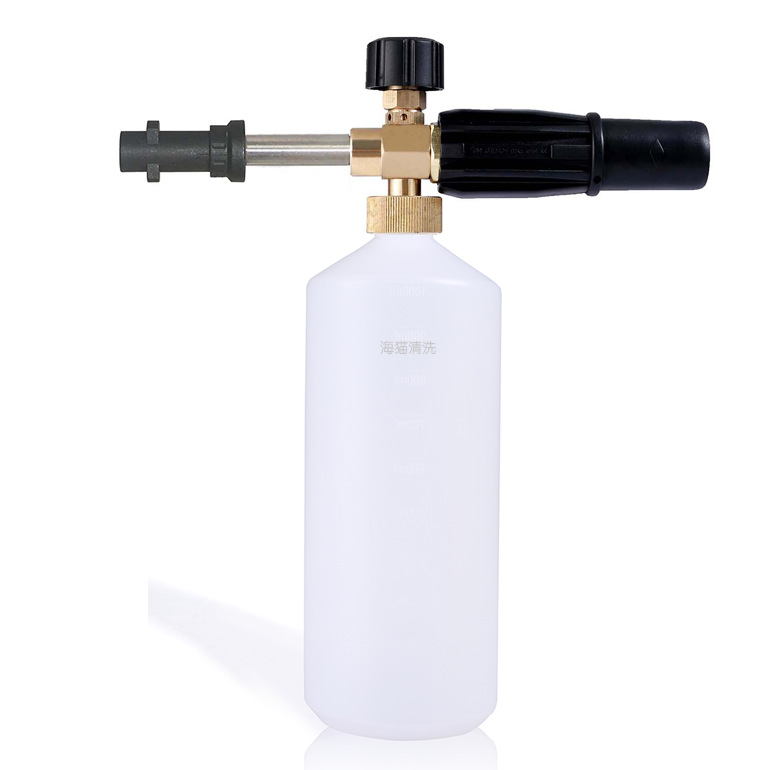 厂家批发 K驰高压清洗机K2/K3用PA泡沫壶 纯铜高压泡沫喷壶喷枪头