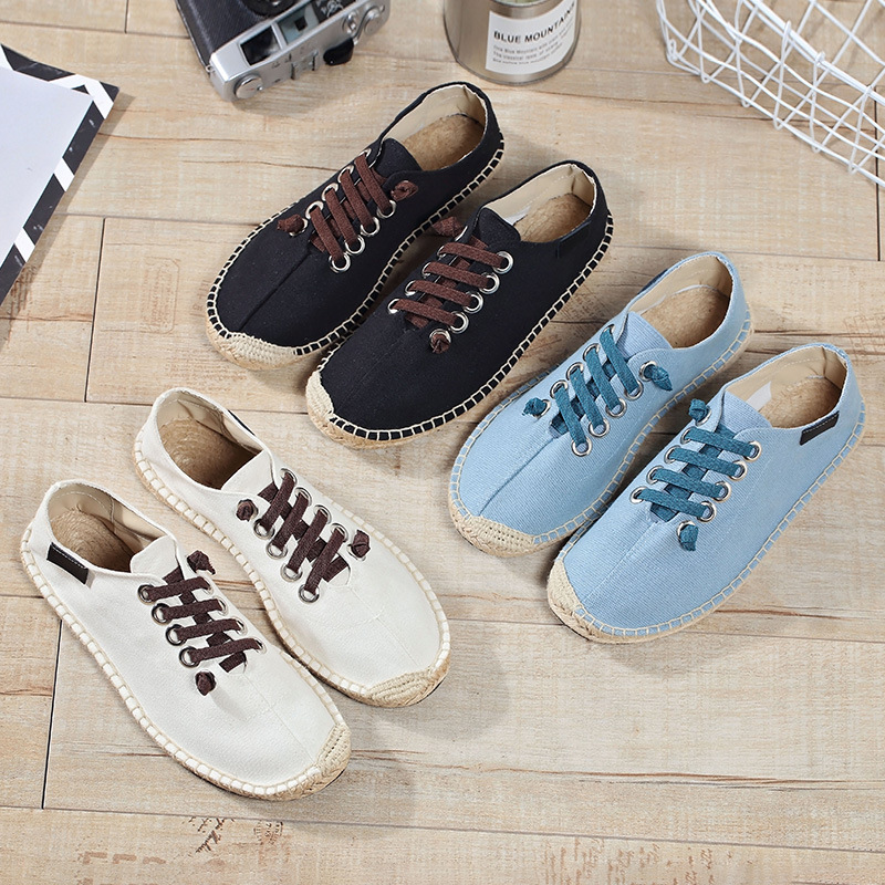 Chinese Style Men's Shoes Casual Linen Cotton Linen Shoes Canvas Shoes Retro Style Chinese Style Buddha Style Zen Woven