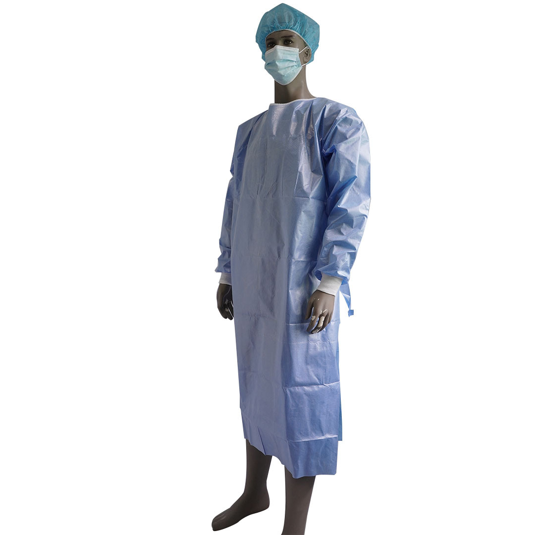 源头批量供应SMS覆膜加强型手术衣热合工艺抗静电抗酒精隔离Z