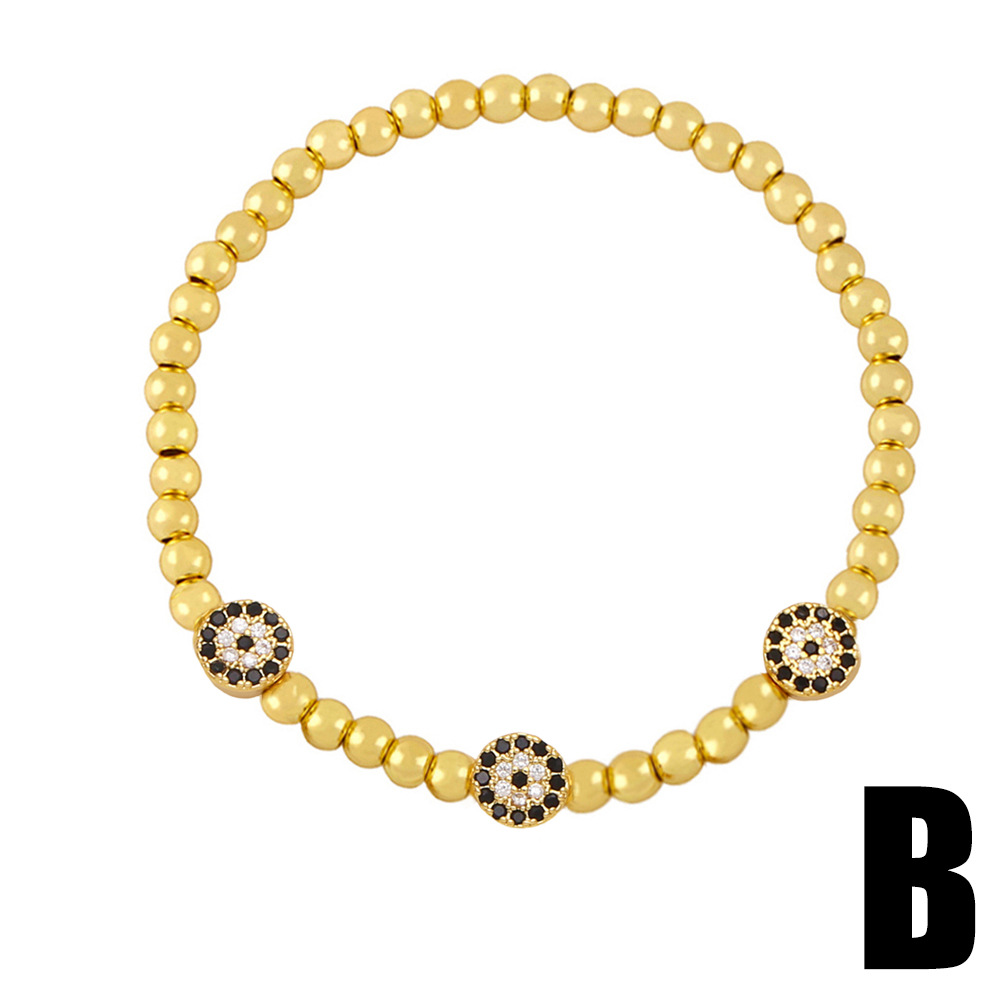 Fashion Geometric Copper Bracelets Plating Zircon Copper Bracelets