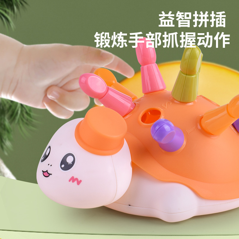 Los juguetes de entrenamiento de concentración del bebé tortuga educativa educación temprana 1-3 años coordinación mano-ojo DE LOS NIÑOS empalme dragón juguete