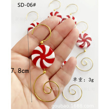 跨境直供珠珠挂钩圣诞装饰钩 节日婚庆用灯饰带轻奢珠珠钩子