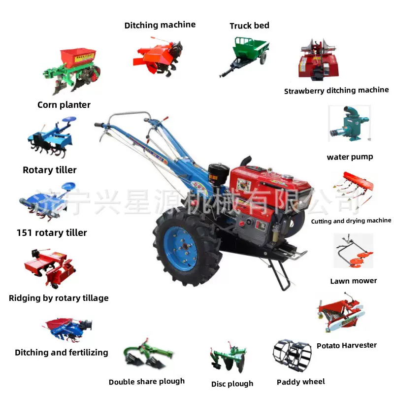 厂家直供手扶拖拉机 水田旱地两用 丘陵果园可配多种农机具