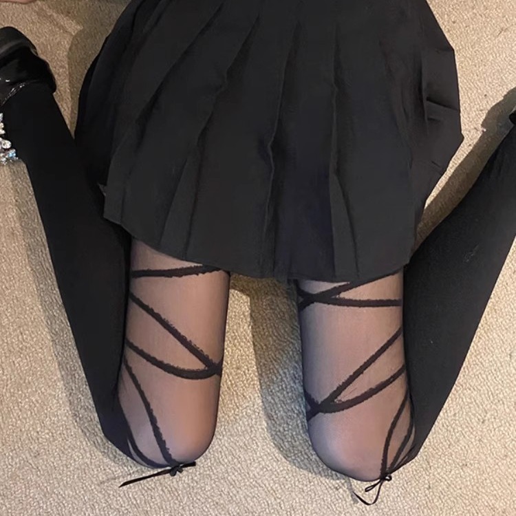 Women's Mid-calf And Over-the-knee Stockings With Elegant Bows_voghion.com