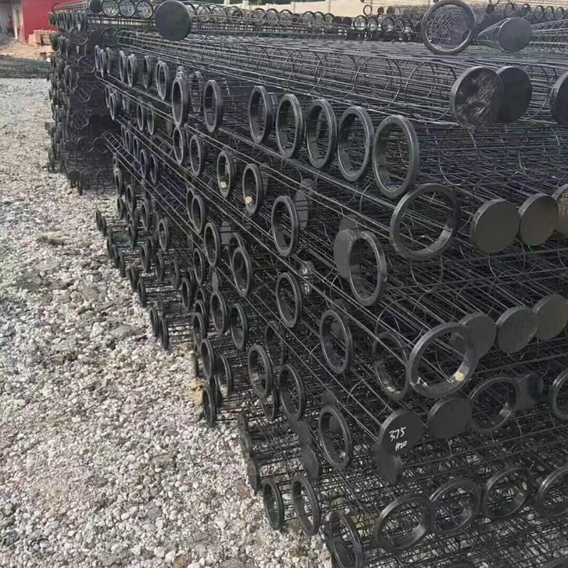 水泥厂除尘器骨架带文氏管收尘袋笼弹簧式滤袋龙骨架扁龙骨框架厂