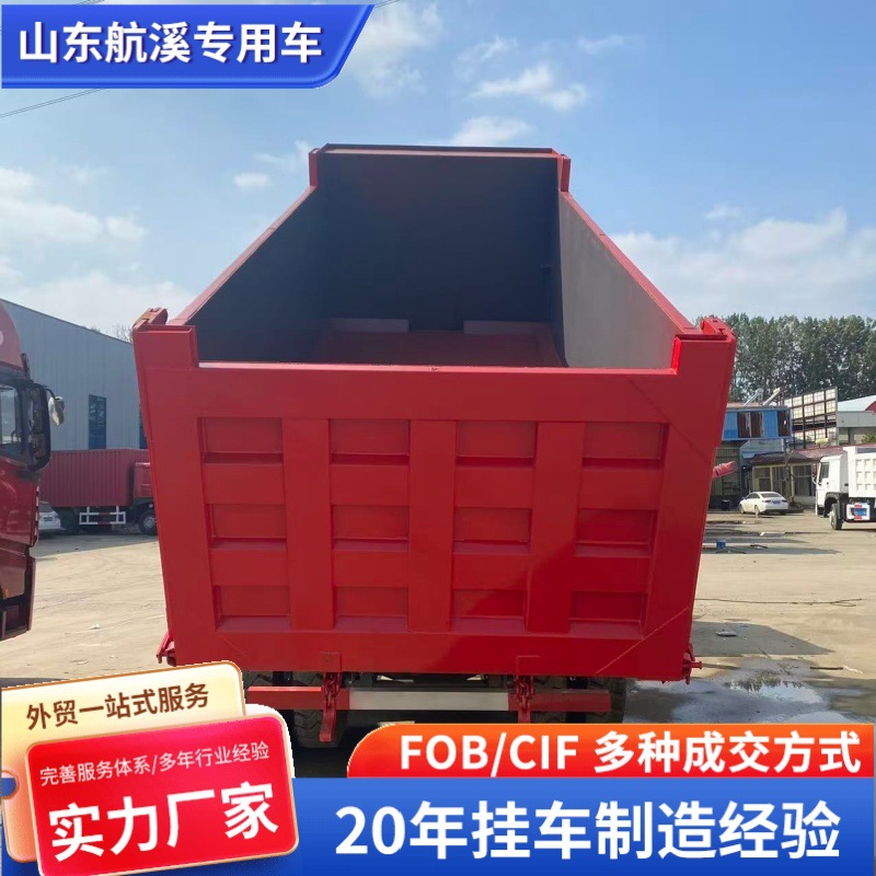 Cross-Border Export of China Howo Howo Rear-Turning Dump Truck 6*4 Slag Transport Dump Truck