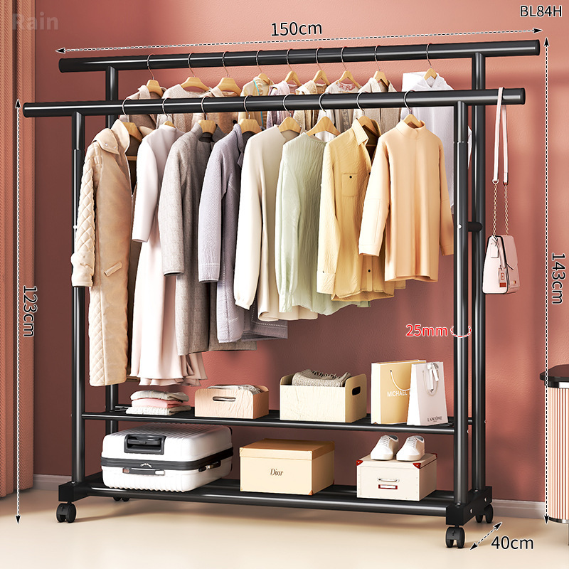 percha de ropa interior simple varilla de abrigo móvil percha de ropa para dormitorio de estudiantes para secar estante de ropa