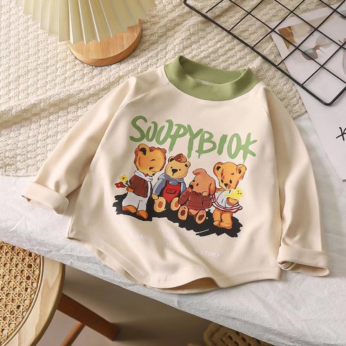 Men's and Girls' Fashion Irregular Long-Sleeve T-Shirts for Spring and Autumn, Comfortable Base Layer or Outerwear