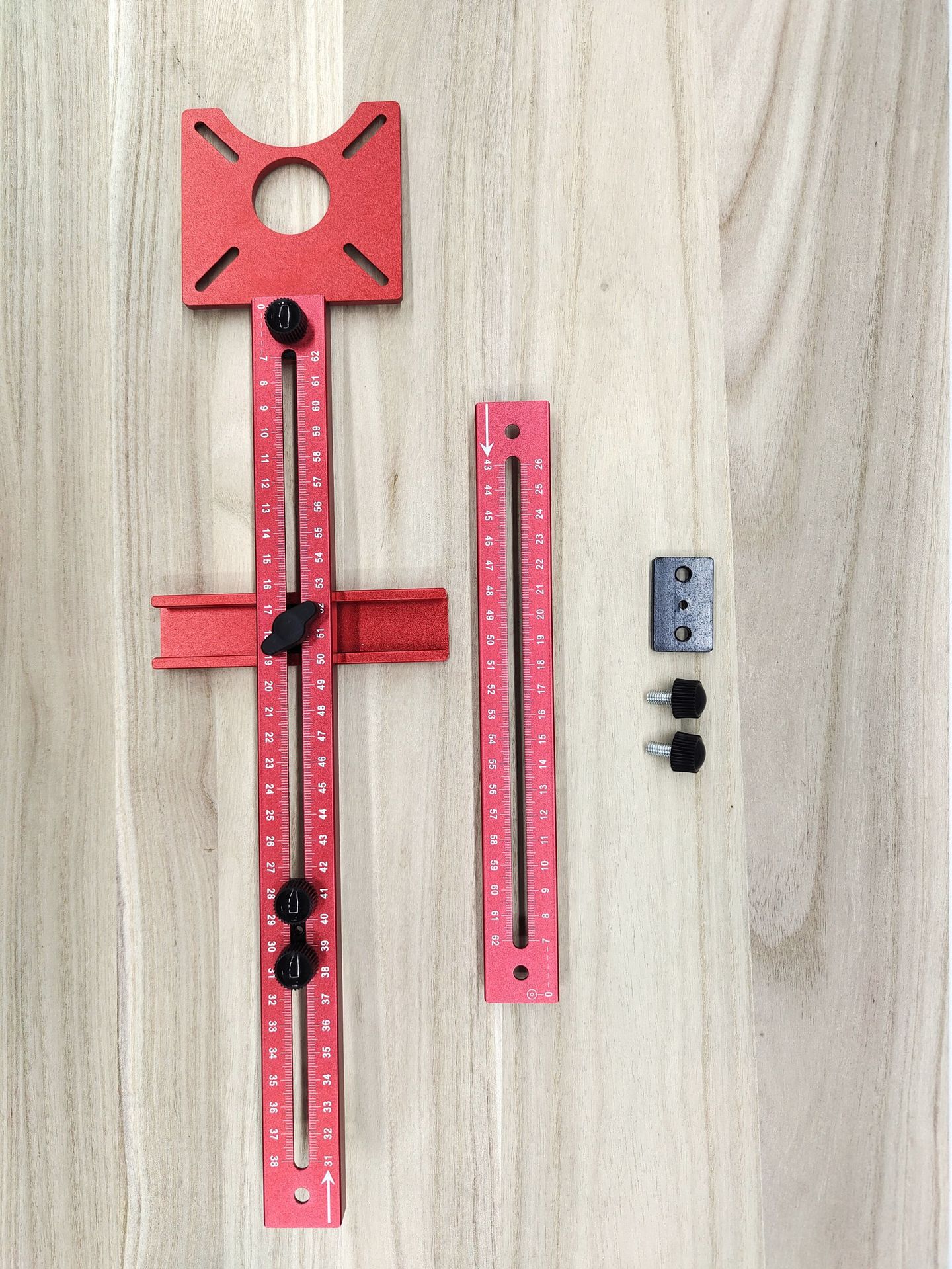 corte de borde de madera de perfil de aluminio transfronterizo fresador redondo fresador redondo posicionamiento de regla con orificio redondo ranura posicionador ajustable