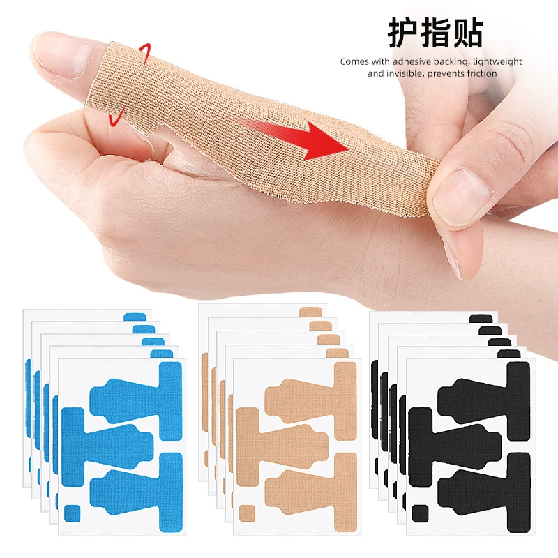 Предварительно разрезанная эластичная наклейка большого пальца для фиксированной поддержки антифрикционной спортивной повязки