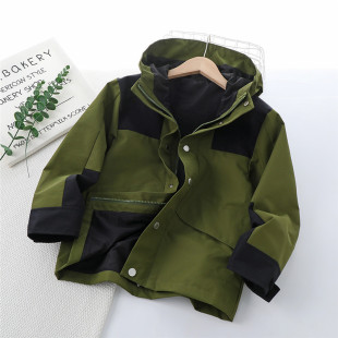 Children's Charge Clothes Autumn and Winter Children's Clothing New Children's Coat Girls' Coat Large Children's Top Outdoor Sports Zipper Shirt