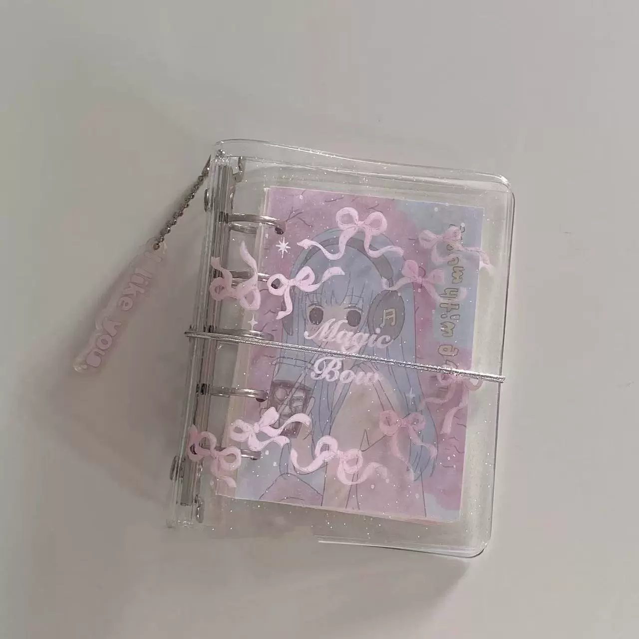 Removable belt with bow, notebook for students, brand book, DIY