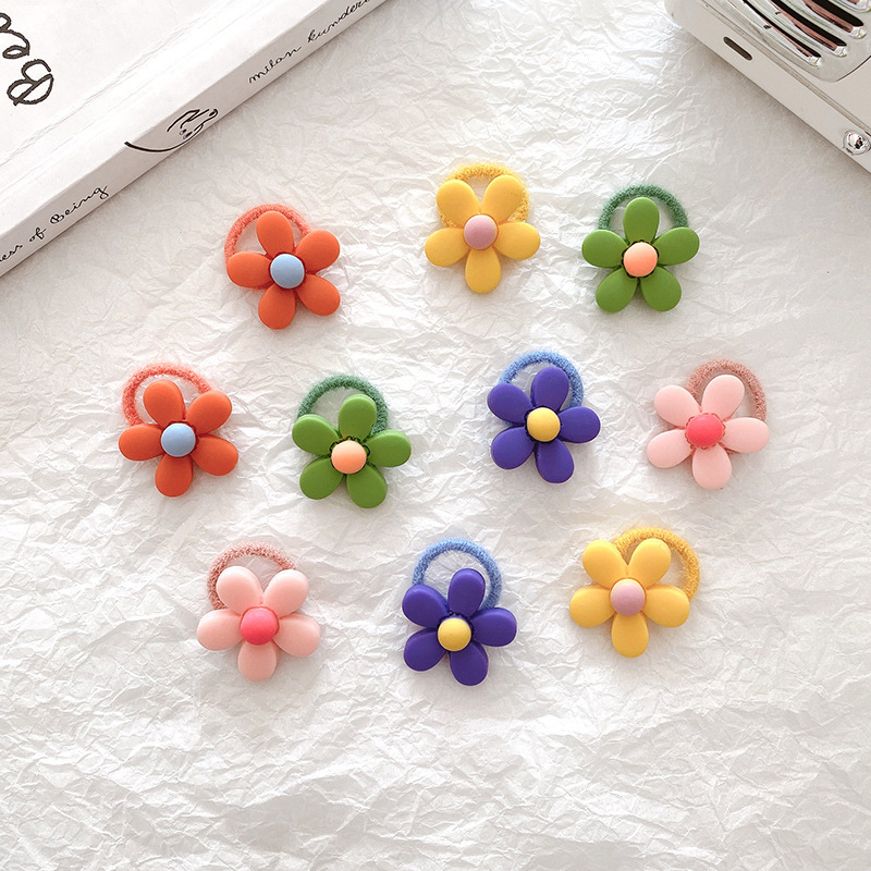 Lazos de cabello elásticos para niñas, coloridos y suaves, alta elasticidad, accesorios infantiles al por mayor